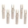 50 Pack Archery Arrow Nock ID 6.2mm/.244" Plastic Insert Arrow Nocks Tail for DIY Archery Hunting Shooting Arrows (White) view 2