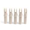 50 Pack Archery Arrow Nock ID 6.2mm/.244" Plastic Insert Arrow Nocks Tail for DIY Archery Hunting Shooting Arrows (White) view 3