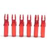 50 Pack Archery Arrow Nock ID 6.2mm/.244" Plastic Insert Arrow Nocks Tail for DIY Archery Hunting Shooting Arrows (Transparent red) view 3