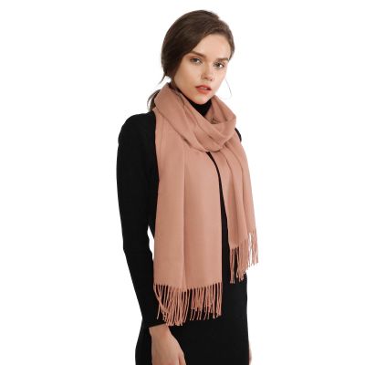 RIIQIICHY Pashmina Shawl for Women Weddings Wraps for Evening Dresses Camel Scarfs for Winter Warm Large Scarves