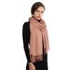 RIIQIICHY Pashmina Shawl for Women Weddings Wraps for Evening Dresses Camel Scarfs for Winter Warm Large Scarves view 1