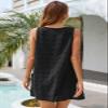 Blooming Jelly Womens Casual Sun Summer Dresses Sexy Swimsuit Cover Up V Neck Sleeveless Dress (Large, Black) view 2