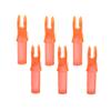 50 Pack Archery Arrow Nock ID 6.2mm/.244" Plastic Insert Arrow Nocks Tail for DIY Archery Hunting Shooting Arrows (Transparent Orange) view 2