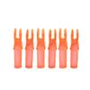 50 Pack Archery Arrow Nock ID 6.2mm/.244" Plastic Insert Arrow Nocks Tail for DIY Archery Hunting Shooting Arrows (Transparent Orange) view 3