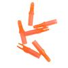 50 Pack Archery Arrow Nock ID 6.2mm/.244" Plastic Insert Arrow Nocks Tail for DIY Archery Hunting Shooting Arrows (Transparent Orange) view 4