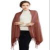 RIIQIICHY Pashmina Shawl for Women Weddings Wraps for Evening Dresses Rust Scarfs for Winter Warm Large Scarves view 1