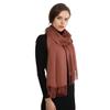 RIIQIICHY Pashmina Shawl for Women Weddings Wraps for Evening Dresses Rust Scarfs for Winter Warm Large Scarves view 2