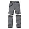 Anyanmoutn Boys Casual Quick Dry Outdoor Pants Hiking Climbing Convertible Trouser Kids' Cargo Pants Grey view 1