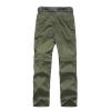 Anyanmoutn Boy's Hiking Cargo Pants Kids' Outdoor Quick Dry Pants Casual Youth Climbing Convertible Trouser Fishing Pants Green view 3