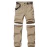 Anyanmoutn Boy's Outdoor Quick Dry Pants Kids' Cargo Pant Casual Hiking Climbing Convertible Trouser Fishing Pants Khaki view 1