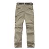 Anyanmoutn Boy's Outdoor Quick Dry Pants Kids' Cargo Pant Casual Hiking Climbing Convertible Trouser Fishing Pants Khaki view 2