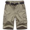 Anyanmoutn Boy's Outdoor Quick Dry Pants Kids' Cargo Pant Casual Hiking Climbing Convertible Trouser Fishing Pants Khaki view 3