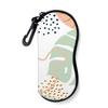 ZAXMEY Sunglasses Soft Case with Carabiner Ultra Light Neoprene Zipper Glasses Case, Leopard view 1