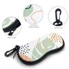 ZAXMEY Sunglasses Soft Case with Carabiner Ultra Light Neoprene Zipper Glasses Case, Leopard view 3