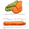 YANaafe Camping Sleeping Bag,Very Warm White Goose Down Filled Adult Mummy Style Sleeping Bag Fit for Winter Thermal 4 Kinds of Thickness Camping Travel (Color : Blue, Size : 850g) view 2