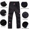 Anyanmoutn Boy's Outdoor Quick Dry Pants Kids' Cargo Pant Casual Hiking Climbing Convertible Trouser Fishing Pants Black view 4