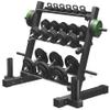 Elevens Dumbbell Rack Fitness 3 Tier Dumbbell Weight Rack Heavy Duty Multifunctional Weight Stand for Home Gym Suitable for Storage of Dumbbell, Weight Plates, and Curl Bar view 1