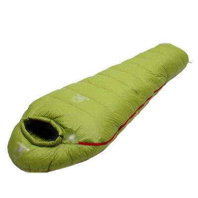 YANaafe Camping Sleeping Bag,Very Warm White Goose Down Filled Adult Mummy Style Sleeping Bag Fit for Winter Thermal 4 Kinds of Thickness Camping Travel (Color : Green, Size : 850g)