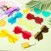Flutesan 42 Pairs Valentine's Day Heart Shaped Sunglasses Bulk for Women Y2k Trendy Rimless Clear Heart Party Favor Glasses(Multi Colors) view 3