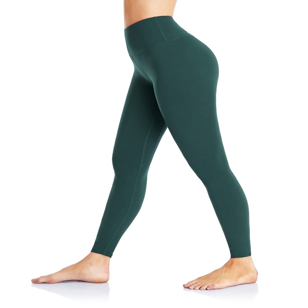 AHLW Buttery Soft High Waisted Leggings for Women - Elastic Skin-Friendly Comfortable Yoga Pants Daily Casual Leggings Dark Green
