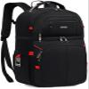 Insulated Cooler Backpack,Double Deck Leak Proof Cooler Bag,Insulated Backpack Cooler Lunch Backpack for Men Women,Black & Red view 1