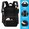 Insulated Cooler Backpack,Double Deck Leak Proof Cooler Bag,Insulated Backpack Cooler Lunch Backpack for Men Women,Black & Red view 4