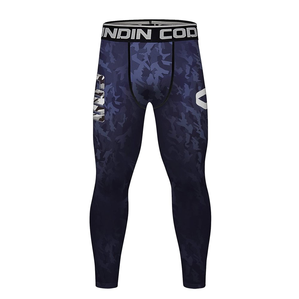 Red Plume Men's Sports Compression Pants Tights Baselayer Workout Cool Dry Long Running Leggings for Cycling Yoga Basketball (Style S, XL)