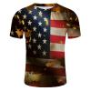 Mens Distressed Graphic T-Shirts Vintage Short Sleeve Muscle Sport Crewneck Sweatshirts Casual Slim Fit Fashionable Tees view 3