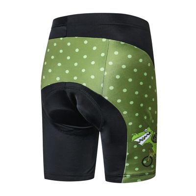 WeimoMonkey Cycling Shorts Padded Kids Bicycle Tights Children Bike MTB Pants Boy Girl Mountain Road Clothing Summer Green S