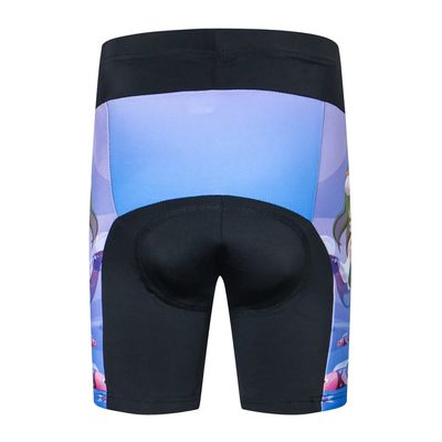 WeimoMonkey Cycling Shorts Padded Kids Bicycle Tights Children Bike MTB Pants Boy Girl Mountain Road Clothing Summer Purple L