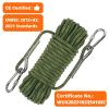 AOLEBA 10.5 mm Static Climbing Rope 10M(32ft) 20M(64ft) 30M(96ft) 50M(160ft) 70M(230ft) Outdoor Rock Climbing Ropes, Escape Rope Ice Climbing Equipment Fire Rescue Parachute Rope view 2
