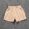 Alvivi Toddler Baby Girls Boys Cotton Linen Shorts Elastic Waistband Solid Color Booty Shorts Khaki 4-5 Years view 3