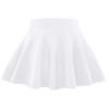 BOOPH Kids Girls Casual Mini Flare Plain Pleated Skater Skirts 12-13 Years White view 1