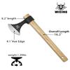 WICING Throwing Axes 2 Pack, 16.2-inch Throwing Tomahawks High Carbon Steel & Wooden Handle, for Axe Throwing Recreation and Competition view 2