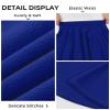 BOOPH Kids Girls Skirt Casual Mini Flare Plain Pleated Skater Uniform Skirts 10-11 Years Blue view 4