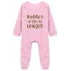 Snagminio Daddy's Little Cowgirl Baby Bodsuit Footed Rompers Long Sleeve Cotton Jumpsuit Outfits view 1