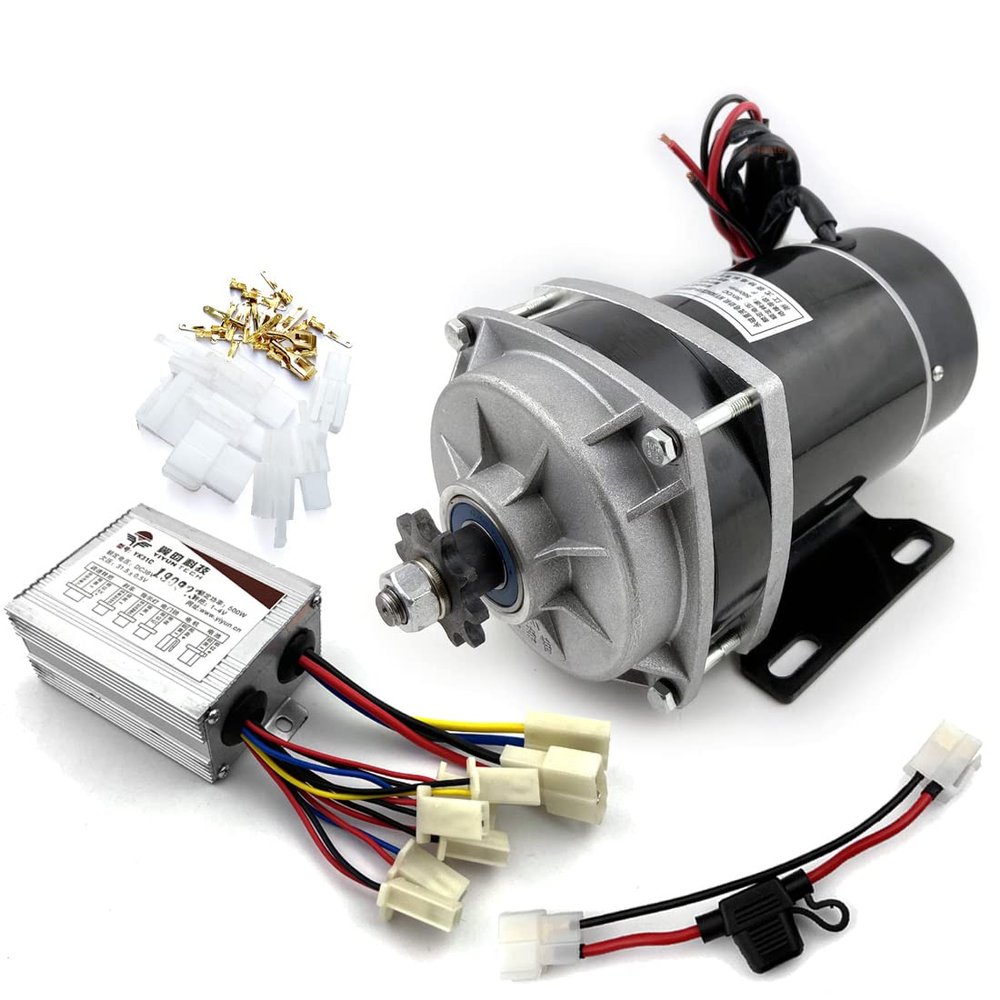 24V/36V/48V 450W Three Wheeled Bike Motor MY1020ZXFH Planetary Gear Engine with Brushed Controller for Trike48V 450W