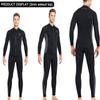 Wetsuit Top 3mm Neoprene Wetsuit Jacket Men Front Zip Long Sleeve Diving Suit for Swimming Surfing Snorkeling Kayaking Scuba Diving L Size view 2