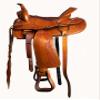 Hulara Western Saddle Tooled Genuine Leather Horse Saddle Carved Comfy Seat Size 14 Inch to 18 Inch Western Saddle for Horses Barrel Racing Saddle view 1