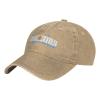 AHMOVOMAH Argentina Flag Denim Hats for Mens Womens Baseball Caps Casquette Natural view 1