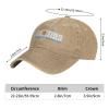 AHMOVOMAH Argentina Flag Denim Hats for Mens Womens Baseball Caps Casquette Natural view 2