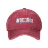 Argentina Flag Denim Hats for Mens Womens Baseball Caps Casquette Red view 4