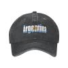 AHMOVOMAH Argentina Flag Denim Hats for Mens Womens Baseball Caps Casquette Black One Size view 4
