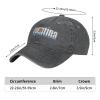 AHMOVOMAH Argentina Flag Denim Hats for Mens Womens Baseball Caps Casquette Deep Heather view 2