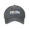 AHMOVOMAH Argentina Flag Denim Hats for Mens Womens Baseball Caps Casquette Deep Heather view 4