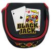 Black Jack Embroidered Putter Cover - Mallet by ReadyGOLF view 4