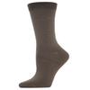 MeMoi Women's Flat-Knit Rayon Blend Crew Socks Blue Fog One Size view 3
