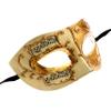 ILOVEMASKS White & Gold Musical Mardi Gras Venetian Style Costume Mask Party Prom Masquerade, Mens Colombina Half Face Eye Mask Venice Carnival Festival Ball Mask Cosplay view 2