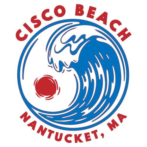 U.S. Custom Stickers Cisco Beach Nantucket Surf Sticker 5 Inch