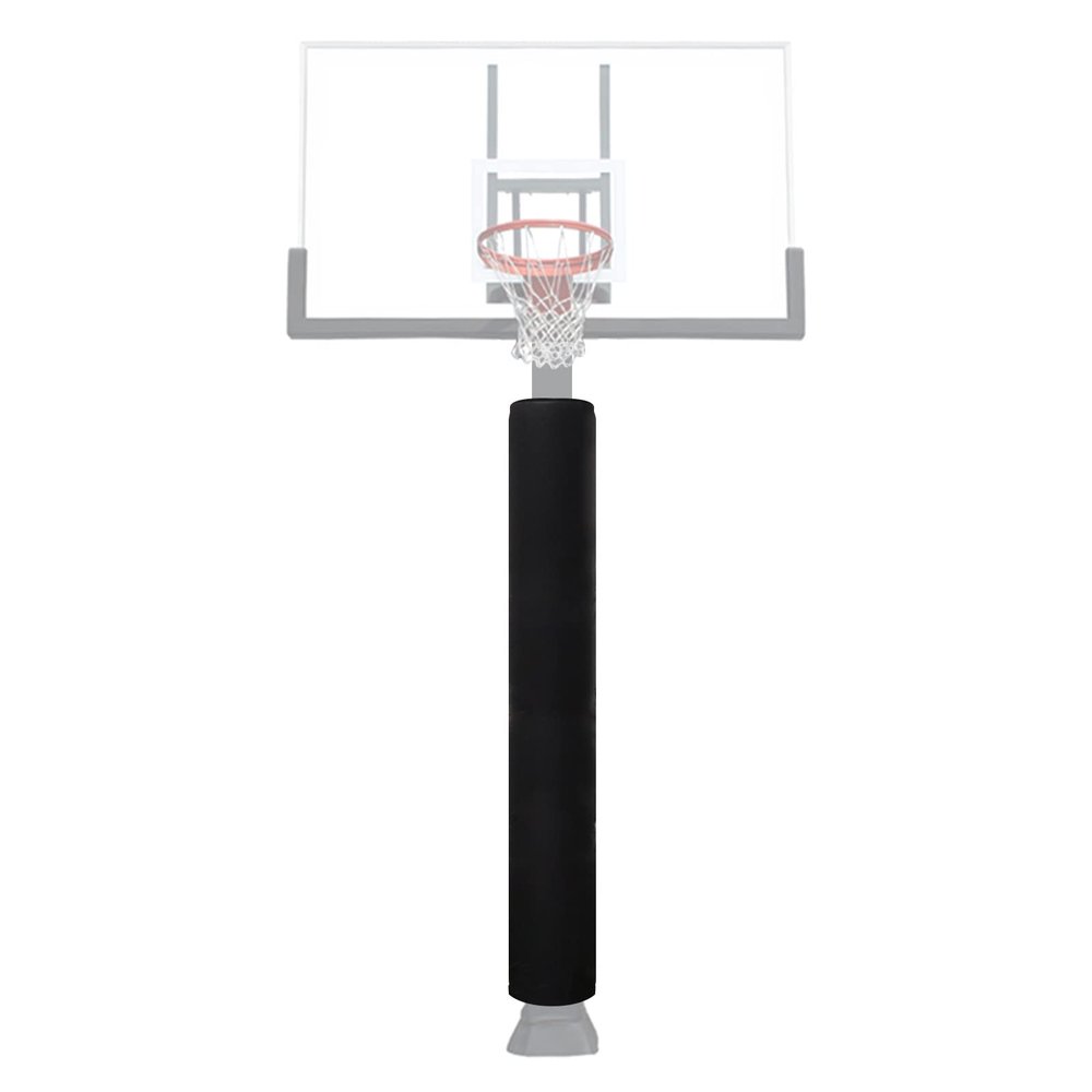 VANCL Round Basketball Pole Padding Outdoor 3-4 Inch Pole Pad Wrap Around - Waterproof Durable Basketball Pole Pads for Player Protection for Training Black/Blue Pole Pad (2" Thick Foam,72" Tall)